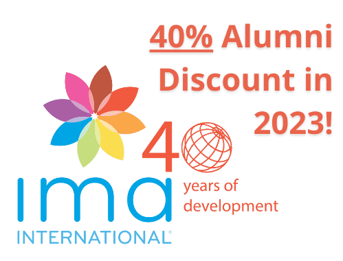 IMA International Celebrating 40 Years of Development - 40% Alumni Discount in 2023.